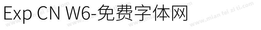 Exp CN W6字体转换